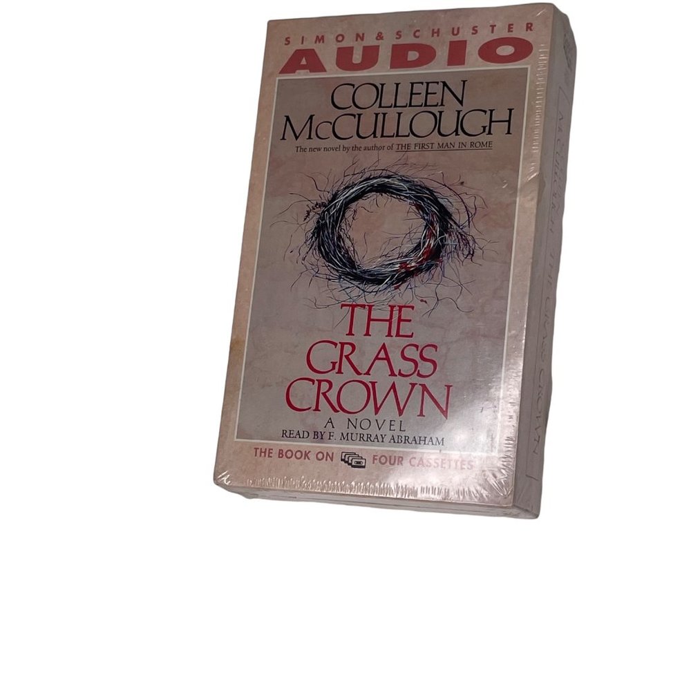 1991 VTG The Grass Crown by Colleen McCullough NIP audio 4 cassettes 360 min.